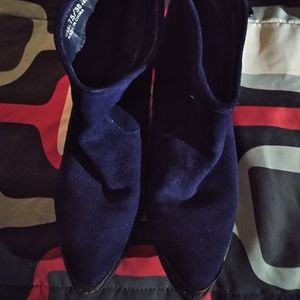 Blue Bootcut Booties